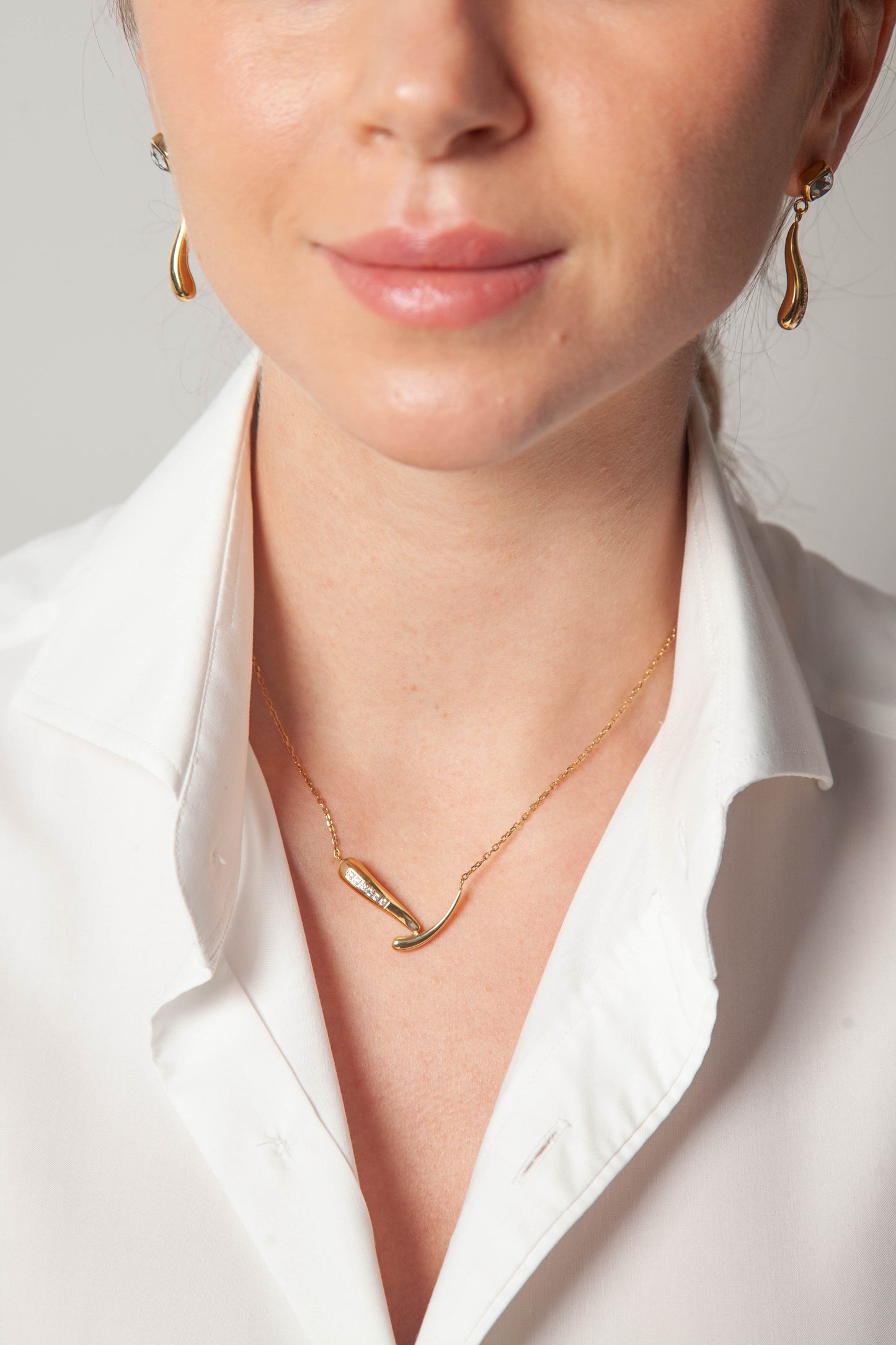 2026 Casual Jewelry Set, Stainless Steel Necklace & Stud Earrings - Easy to Match Outfits