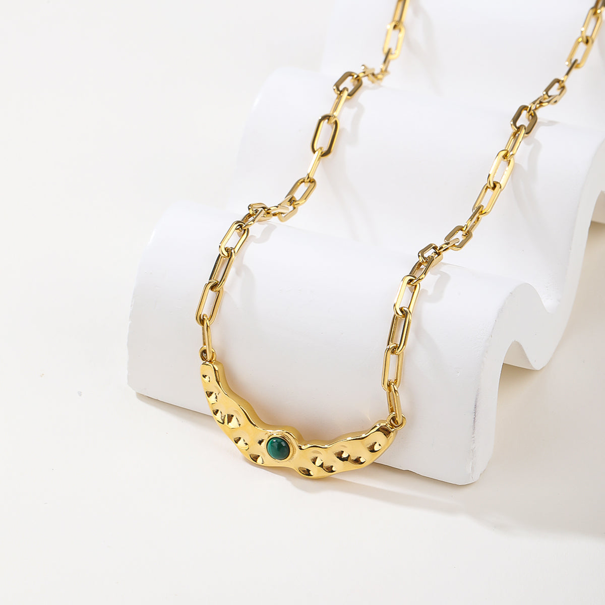 2026 Shimmer Series: Crystal-Embedded Stainless Steel Jewelry Set