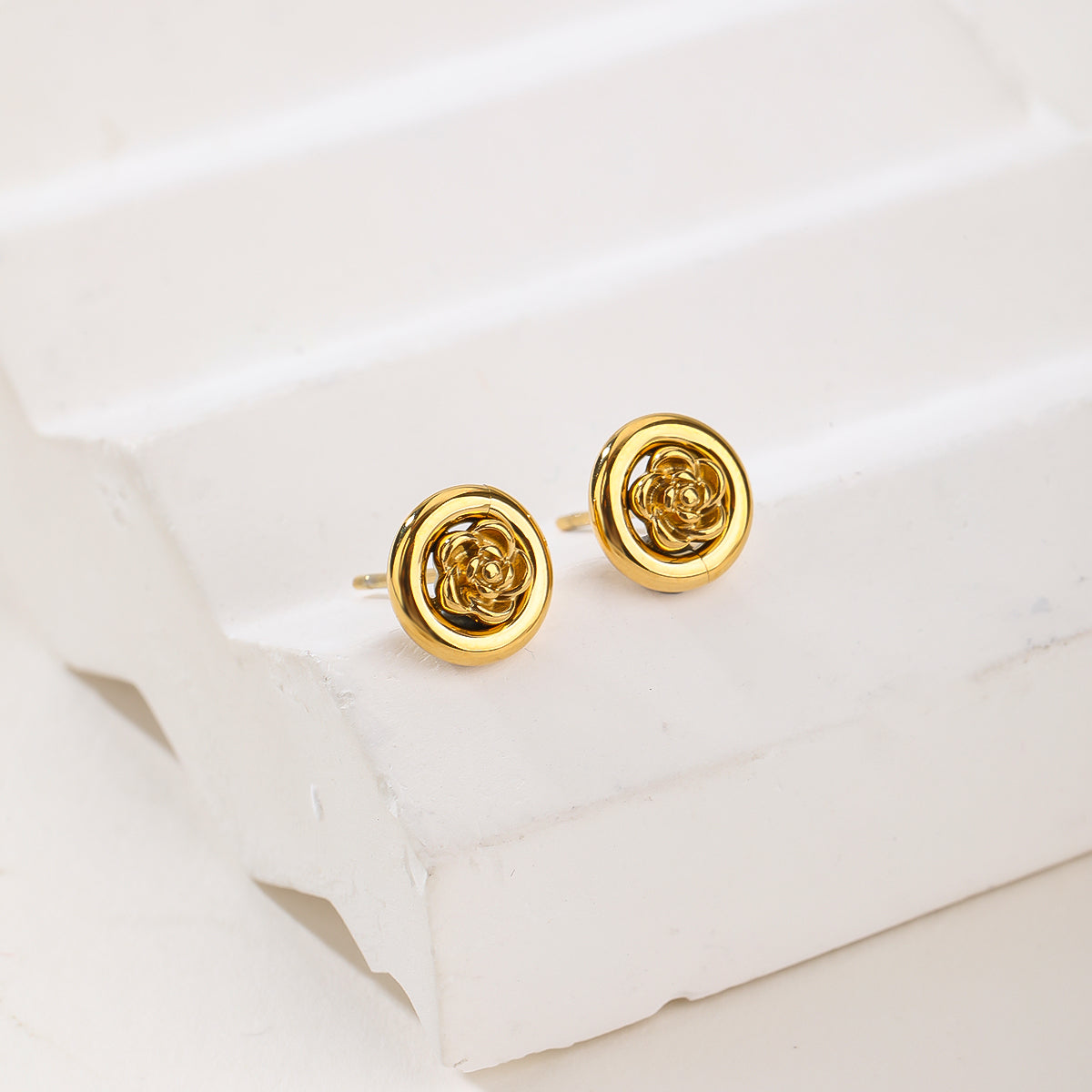 Stunning 14K Gold Plated Flowers Jewelry Set for Women