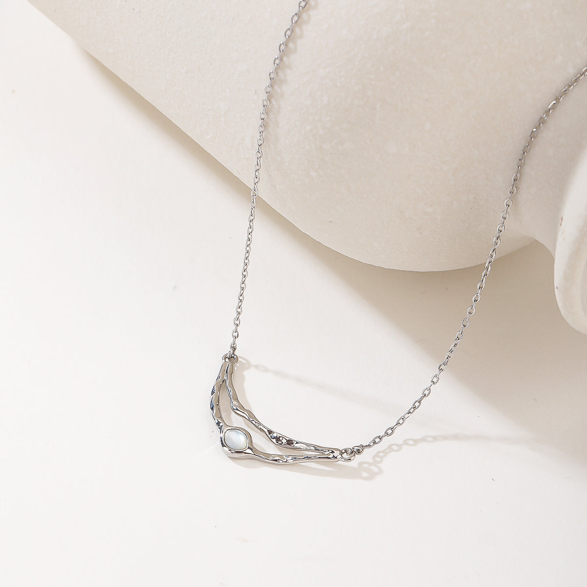 Silver Jewelry Sets For Women Rhinestone Pearl Crystal CZ Choker Necklace Earrings Bracelets Set For Bridal Bridesmaid Accessories