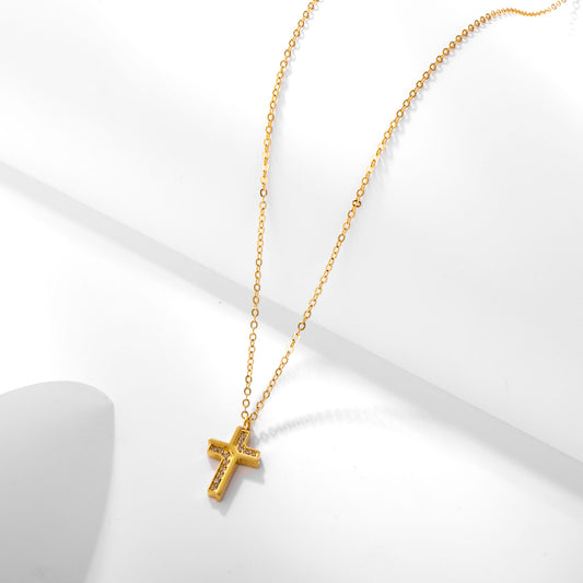 Diamond Cross Pendant Necklace