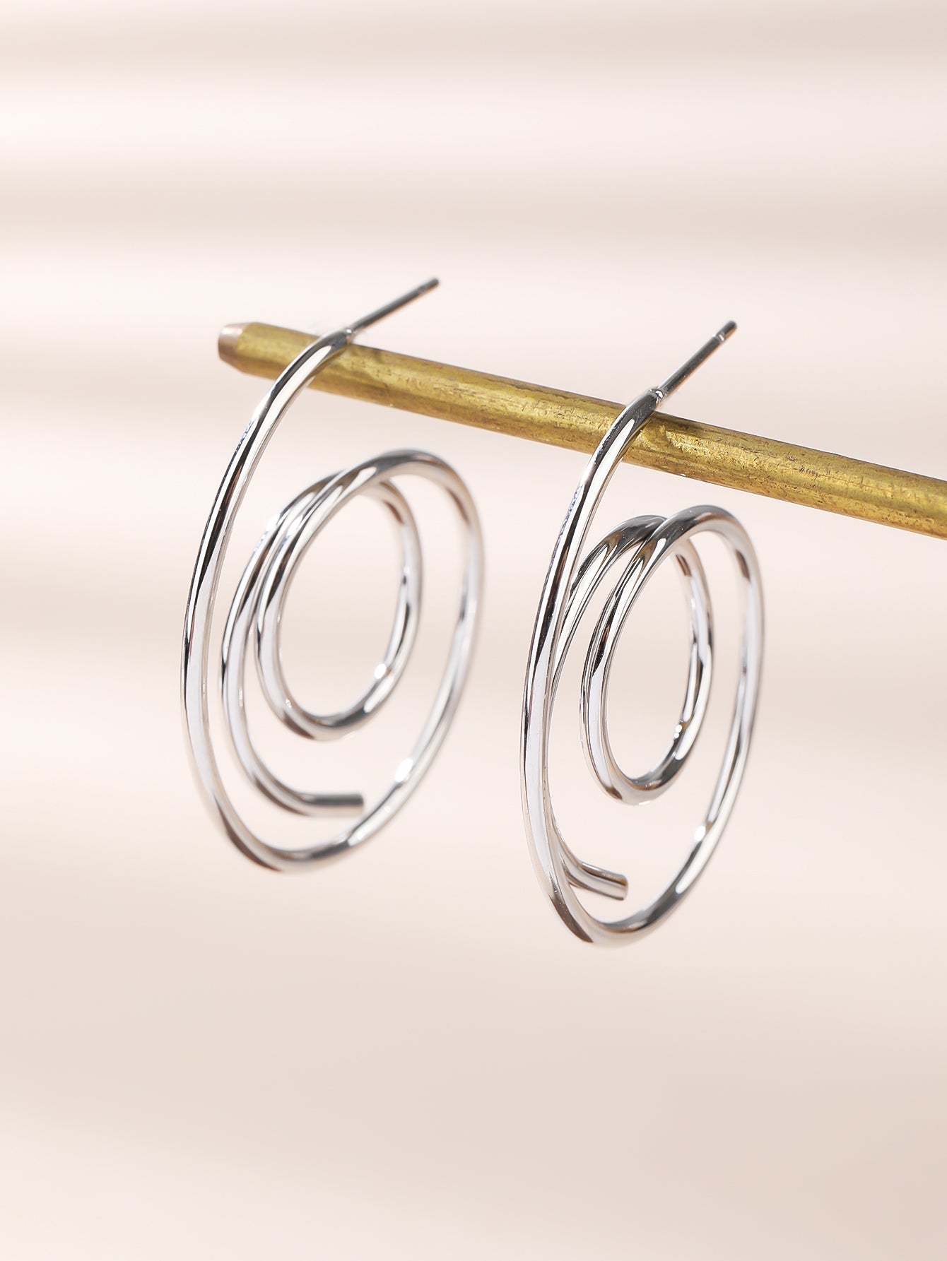 Spiral Hoops Earrings