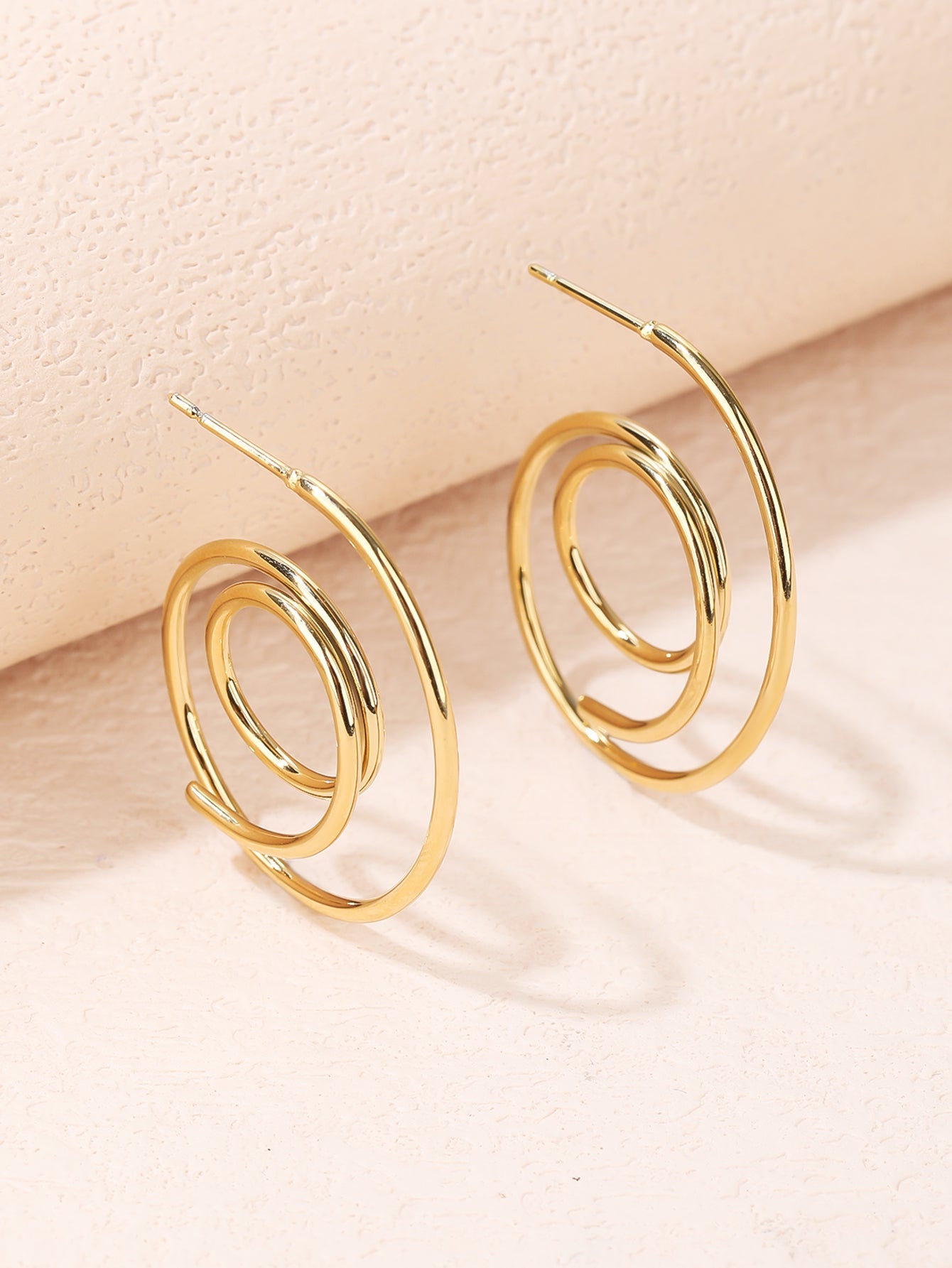 Spiral Hoops Earrings