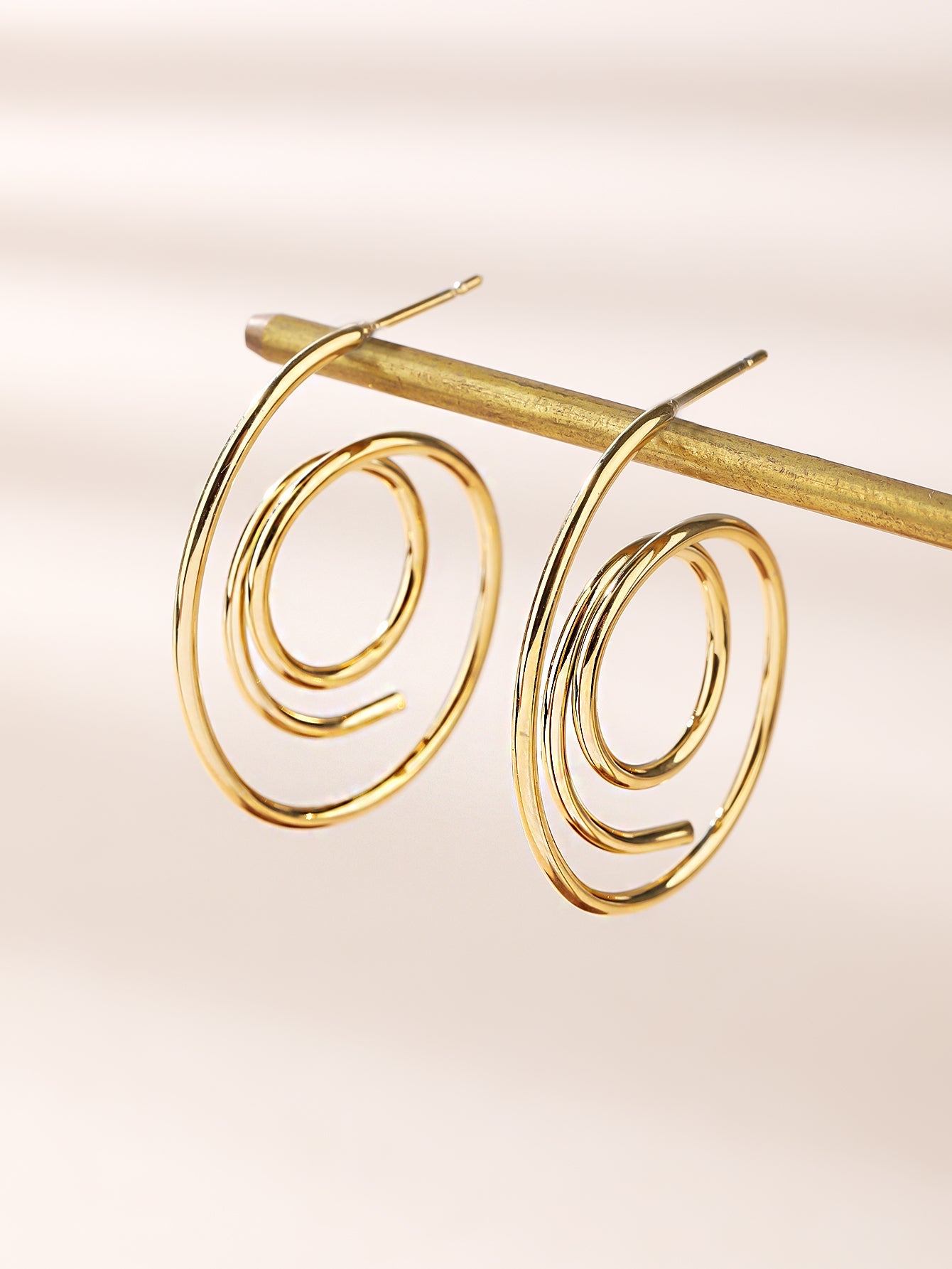 Spiral Hoops Earrings