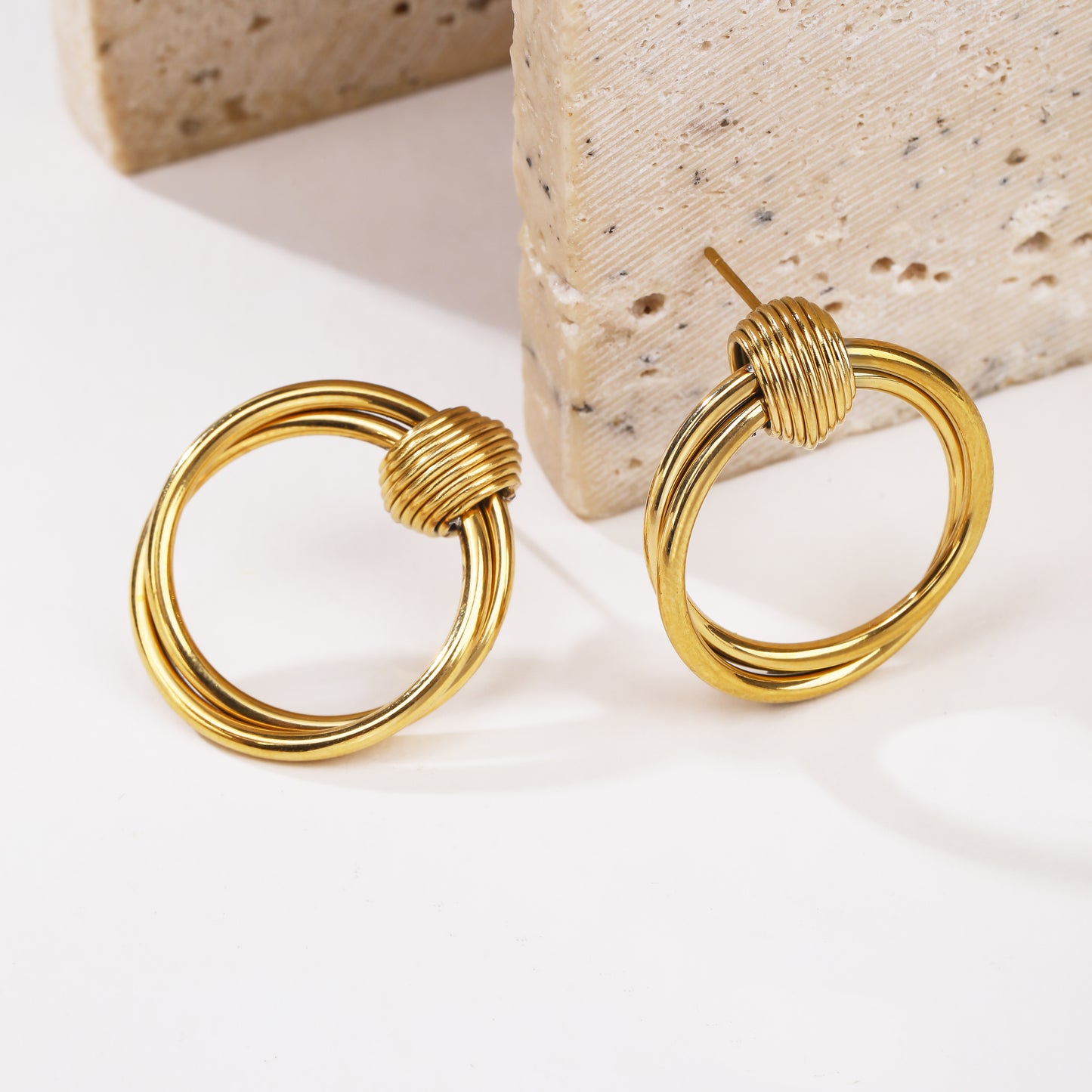 Wrapped Wire Hoops Earrings