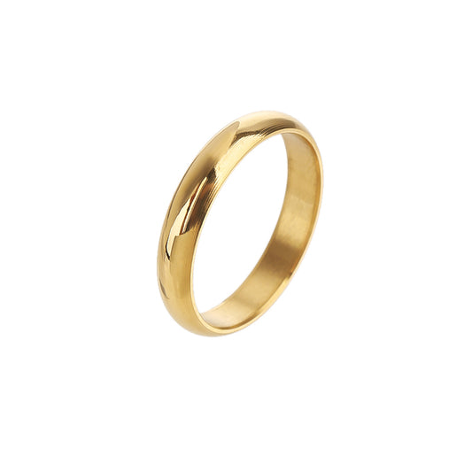 Stainless Steel Narrow Signet Stacking Style finger ring