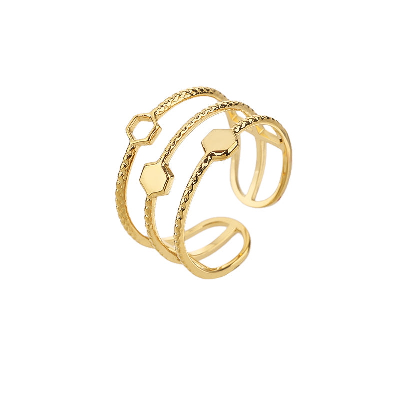 14K Gold/White Gold Plated Rings- Victorian Leaf Filigree Vintage Style Ring/Silver Rings, Gold Rings for Women