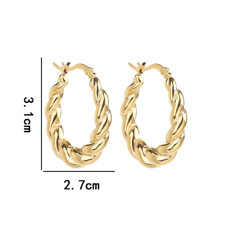 Stainless Steel Hoop Earring for Women Hypoallergenic Jewelry for Sensitive Ears Large Big Hoop Earrings