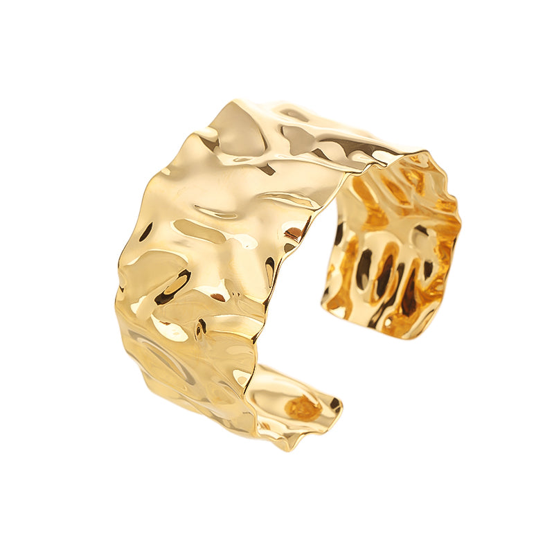 Gold Bangles Cuff Bracelets for Women Non Tarnish Chunky Gold Trendy Jewelry Christmas Gifts