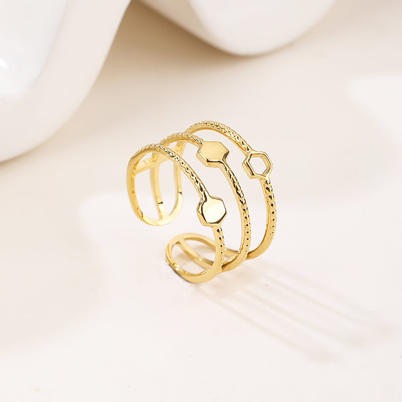 14K Gold/White Gold Plated Rings- Victorian Leaf Filigree Vintage Style Ring/Silver Rings, Gold Rings for Women