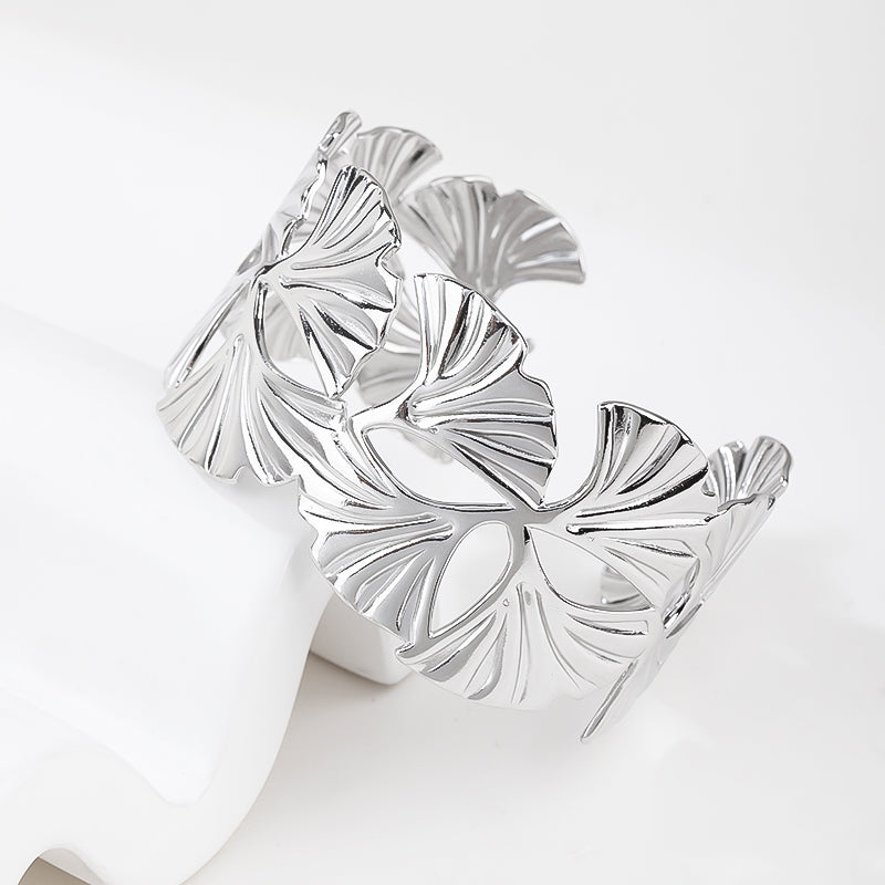 Hammered Chunky Cuff Bracelets for Women Vintage Boho Wide Bangle Bracelets Irregular Statement Bracelet Thick Arm Cuff  Silver Bracelet