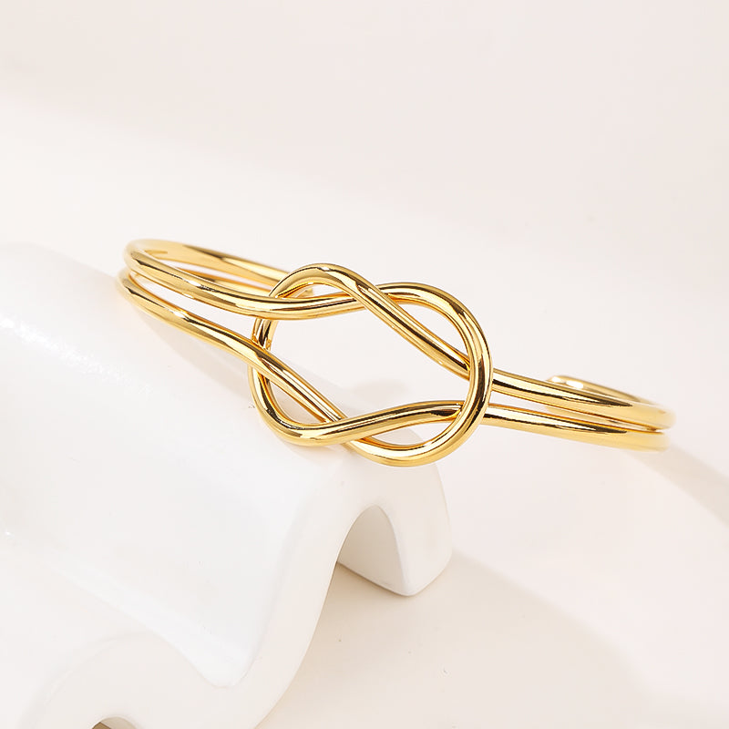 Cross Wire Bangle Bracelets Open Adjustable Wide Cuff Bracelet Fashion Statement Jewelry