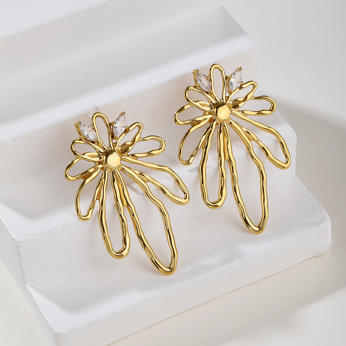 Sunflower Line Series Set includes earrings and necklace