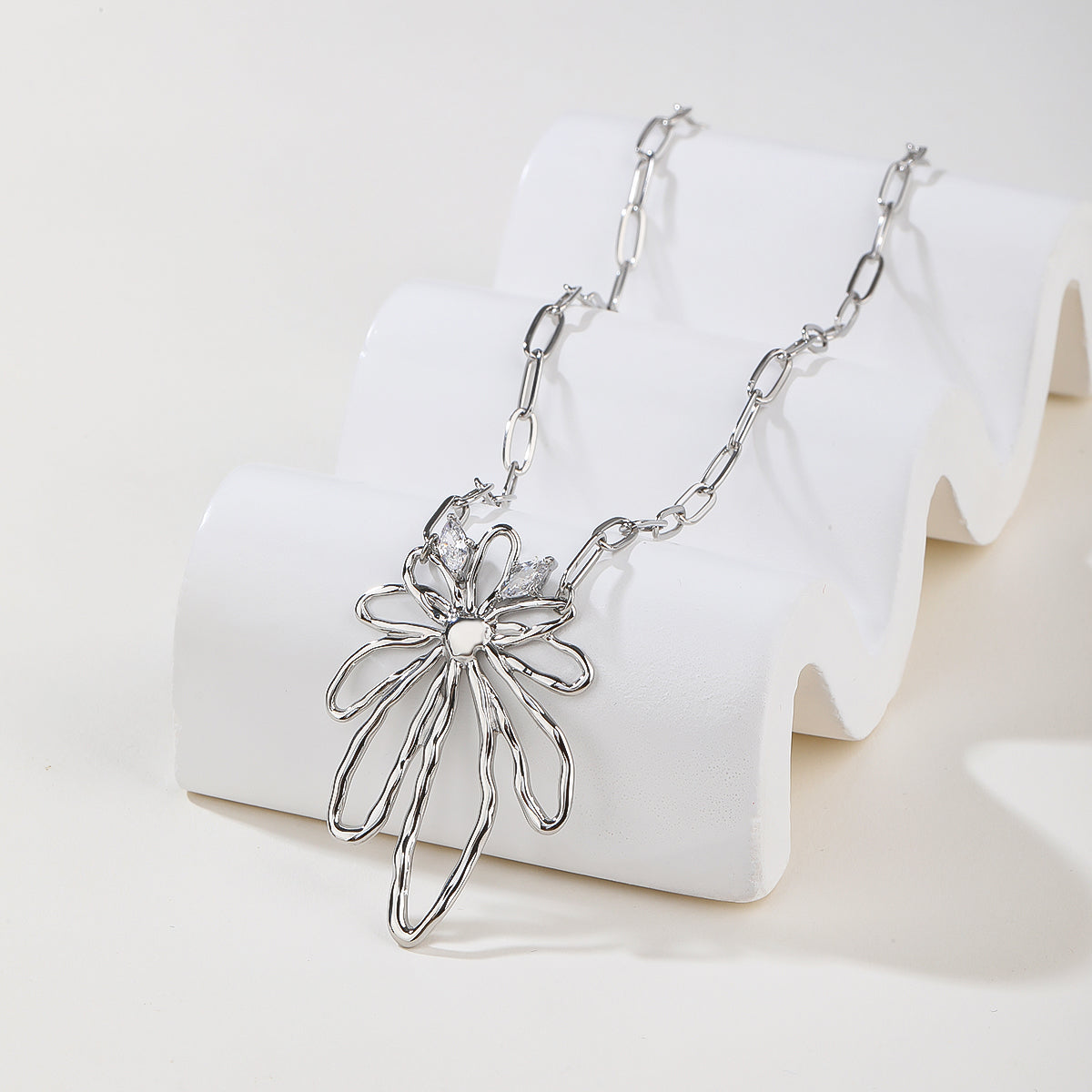 Sunflower Line Series Set includes earrings and necklace