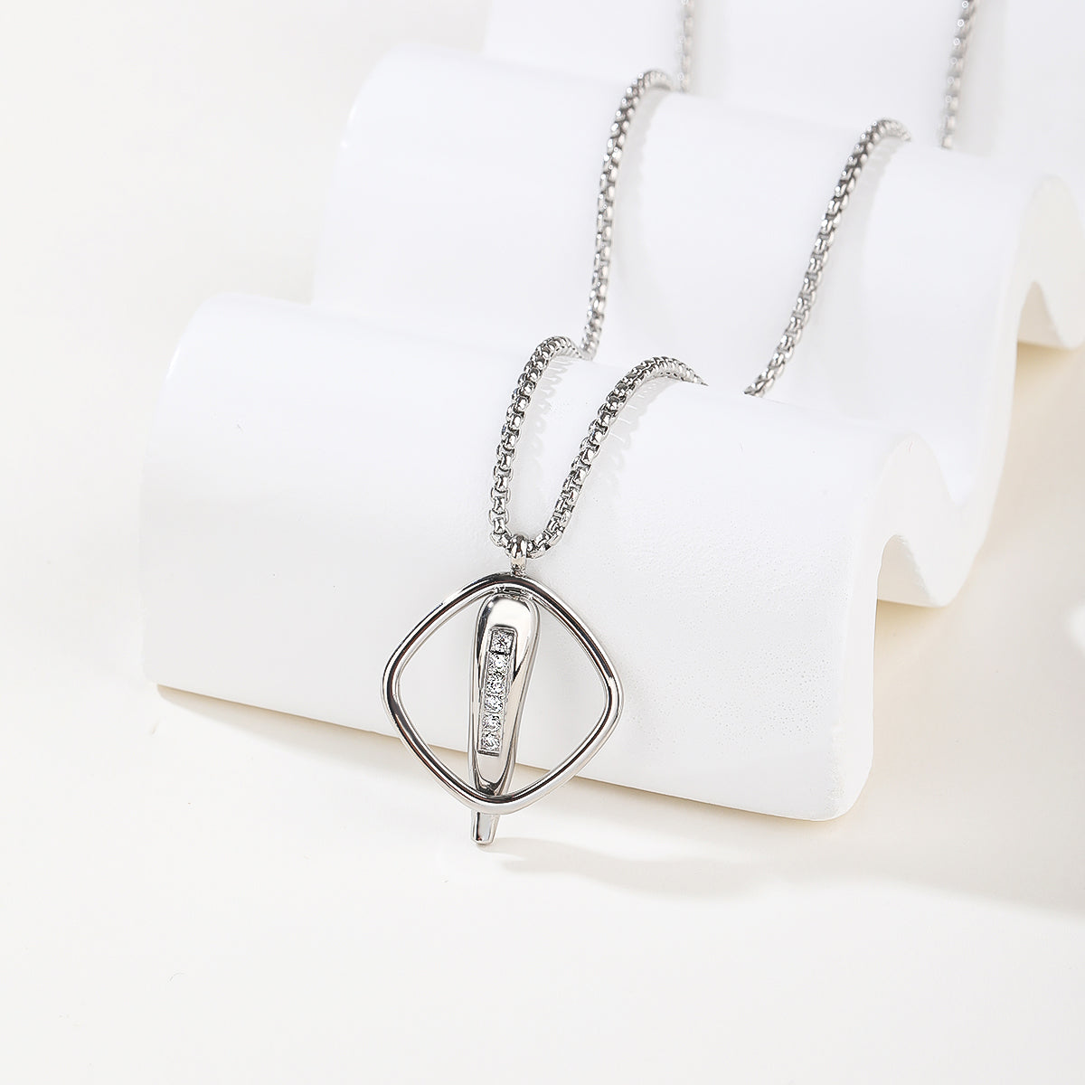 Share to New design for 2026 Jewelry Set Stainless steel necklace earring fashion jewelry set with gemstone