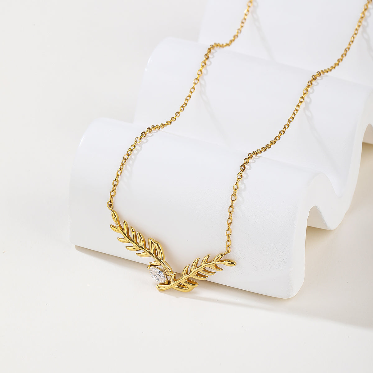The most popular stainless steel jewelry set in 2026 necklace and earring best seller jewelry set with crystal stone