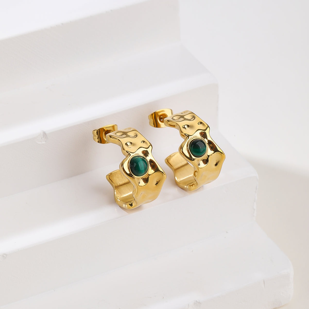 2026 Shimmer Series: Crystal-Embedded Stainless Steel Jewelry Set