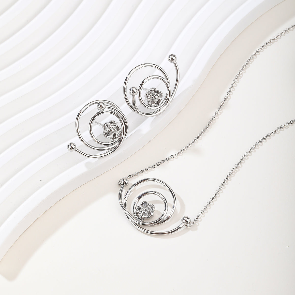 2026 Urban Series: Matte Stainless Steel Jewelry Set