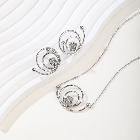 2026 Urban Series: Matte Stainless Steel Jewelry Set