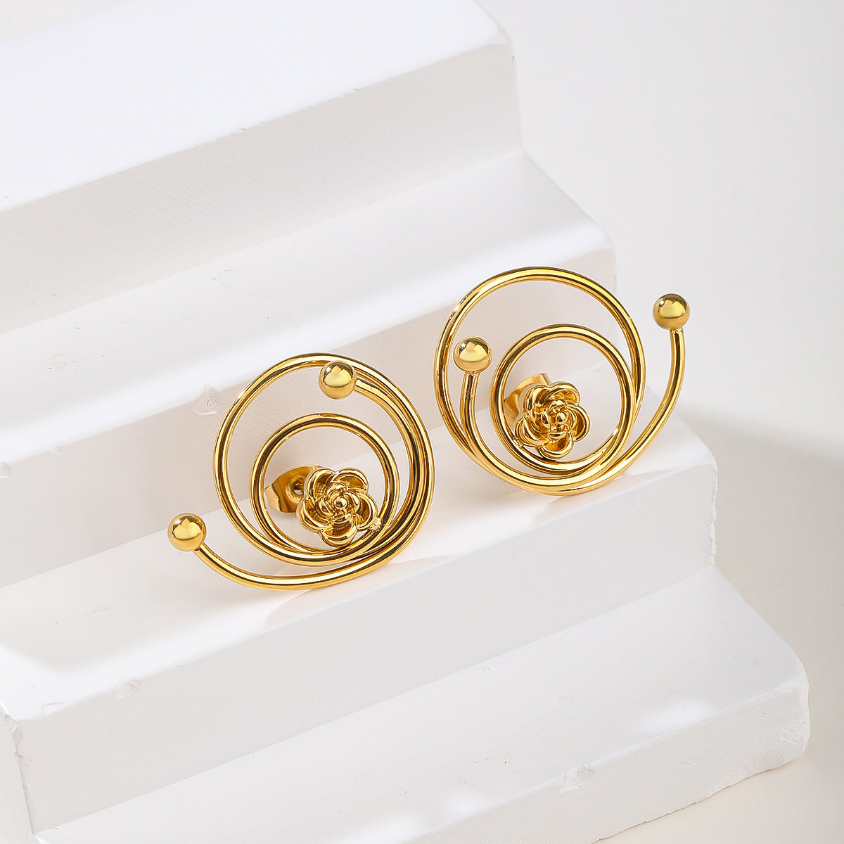 2026 Urban Series: Matte Stainless Steel Jewelry Set  Gold Plated