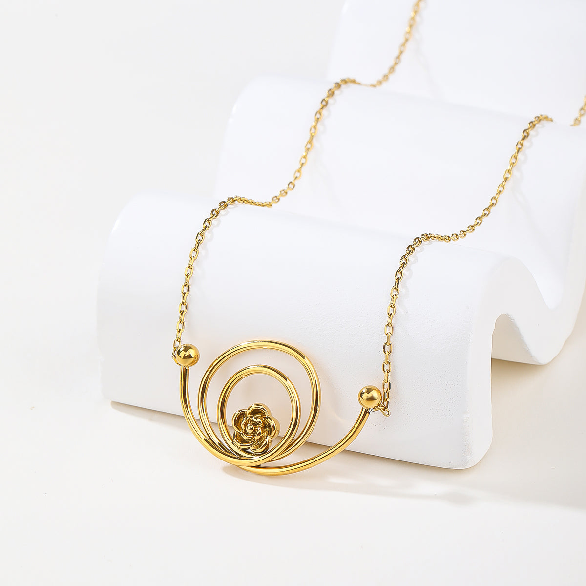 2026 Urban Series: Matte Stainless Steel Jewelry Set  Gold Plated