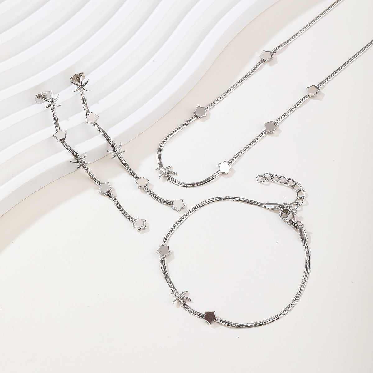 2026 Premium Polished Stainless Steel Jewelry Set Adapt to mid to high end e-commerce or offline stores Lead Time: 10–30 days