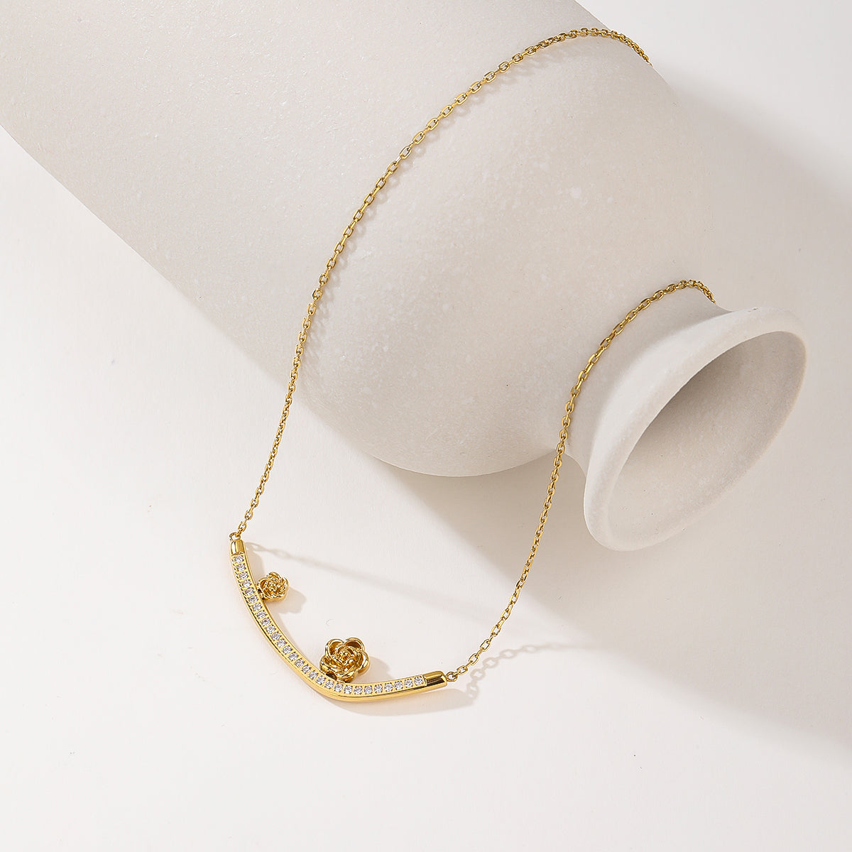 Stunning 14K Gold Plated Flowers Jewelry Set for Women