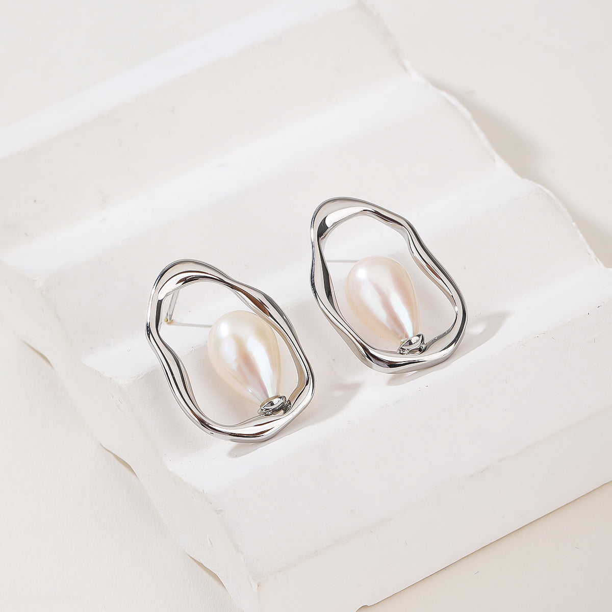 2026 Minimalist Stainless Steel Necklace & Earrings Set