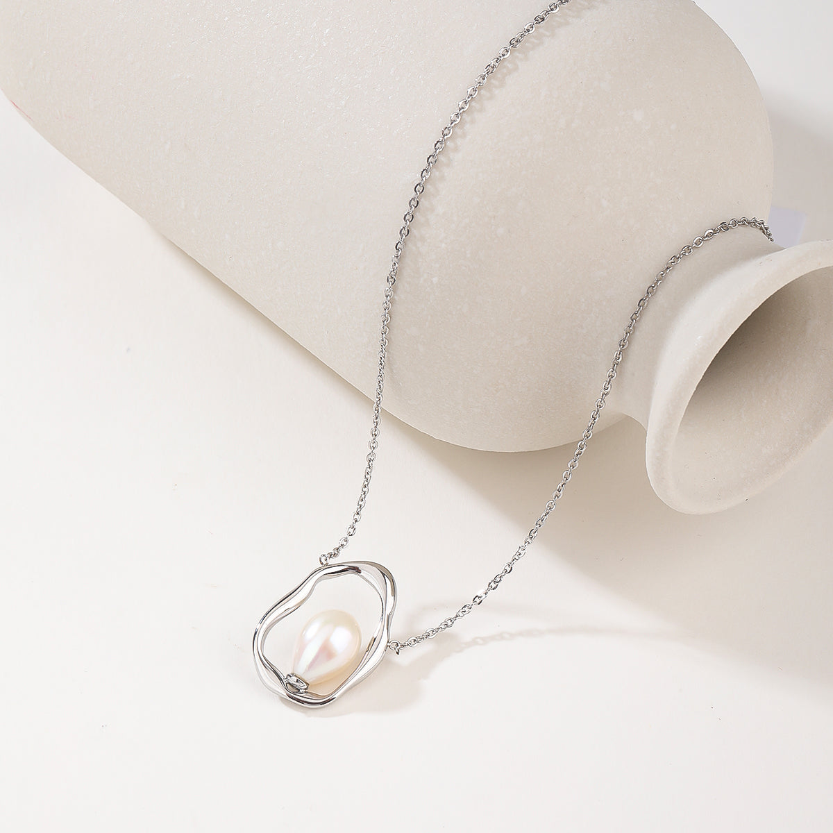 2026 Minimalist Stainless Steel Necklace & Earrings Set