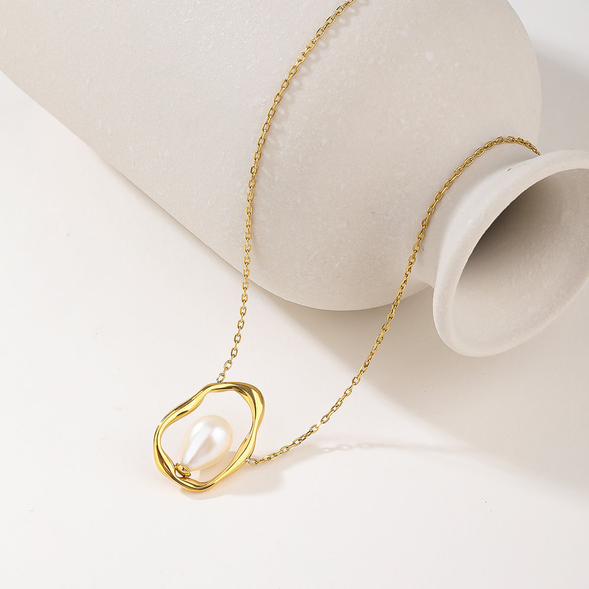 2026 Minimalist Stainless Steel Necklace & Earrings Set (Copy)