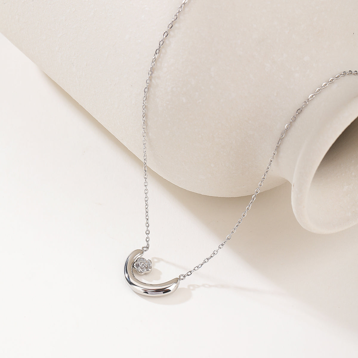 2026 Bohemian Gemstone Jewelry, Stainless Steel Necklace Earrings Combo - Unique & Fashionable