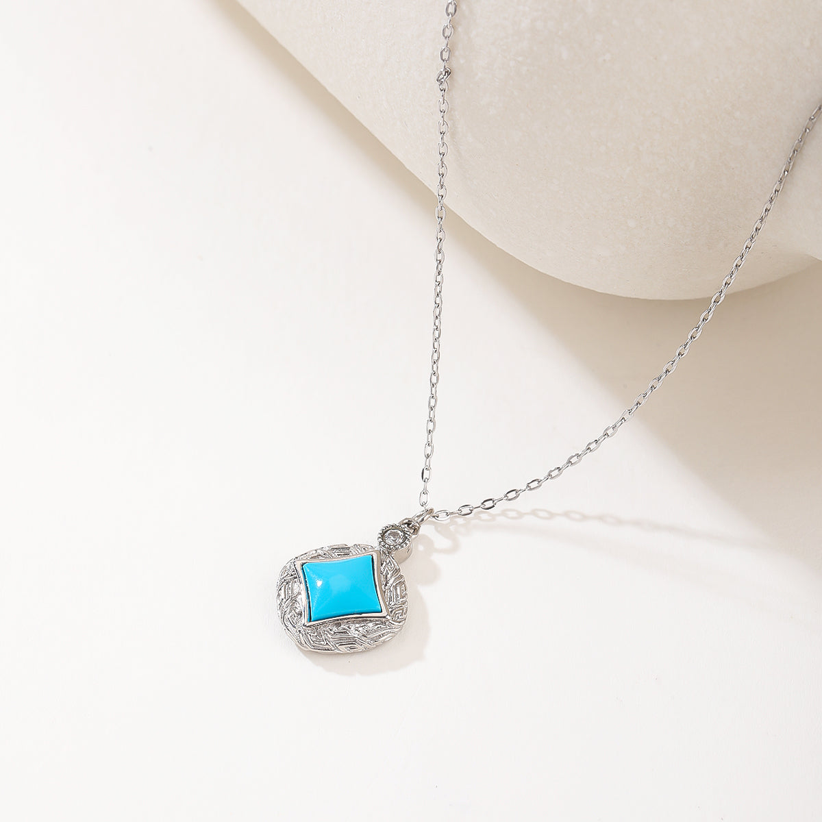 Bohemian Turquoise Jewelry for Women Western Set Adjustable Rings and Necklace Vintage Drop Earrings Bracelet Turquoise Jewelry
