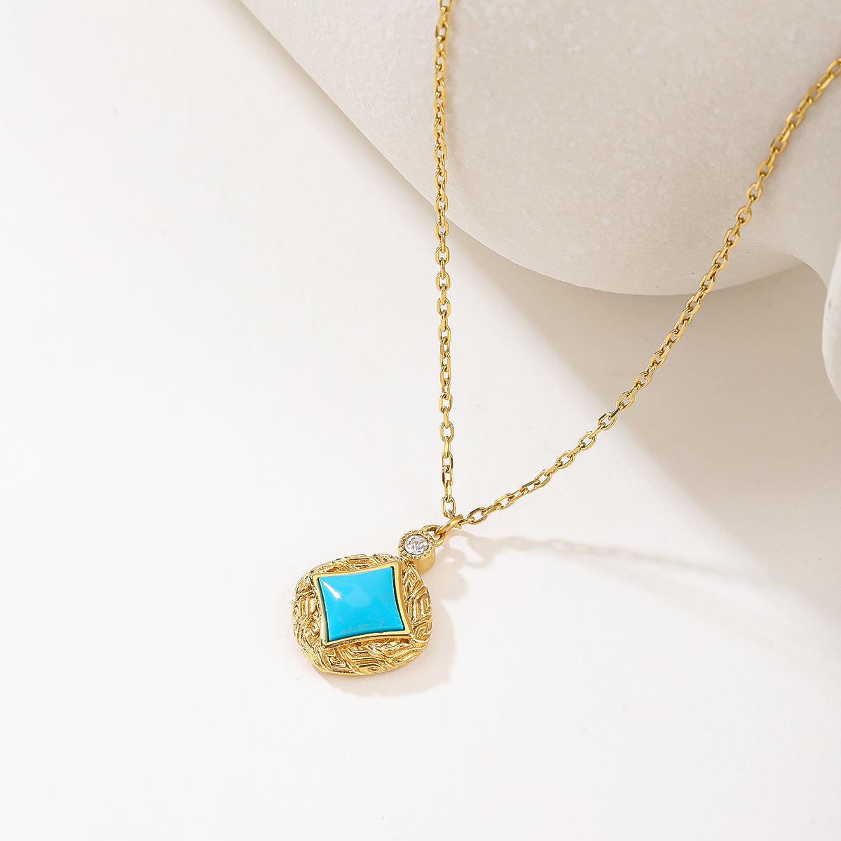 Bohemian Turquoise Jewelry for Women Western Set Adjustable Rings and Necklace Vintage Drop Earrings Bracelet Turquoise Jewelry