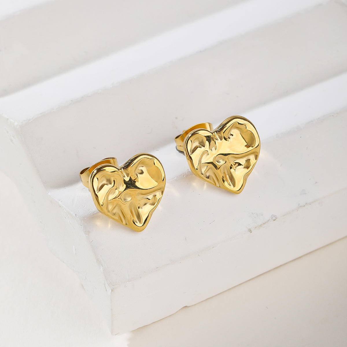 Chunky Gold Dangle Earrings For Women Gold Plated Earrings Large Minimalist Geometric Long Triangle Exaggerated Stud Earring