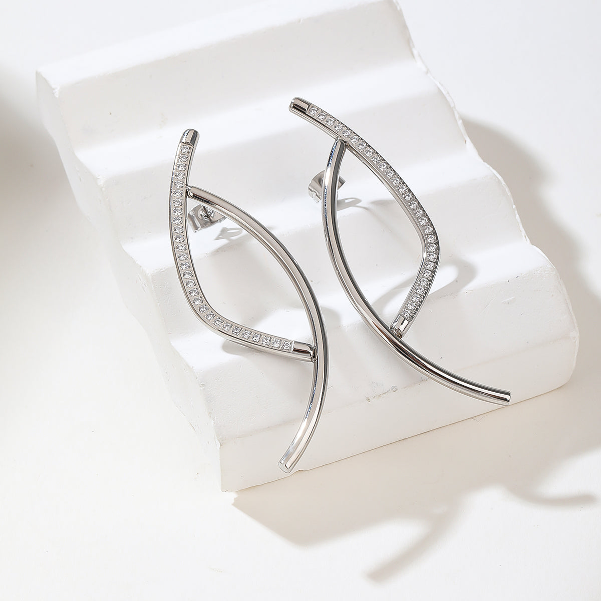 2020 Gold Bow Necklace Bracelet Earrings Set for Women Delicate Titanium Steel Ribbon Bow Chain Necklace Bracelet Jewelry Gift