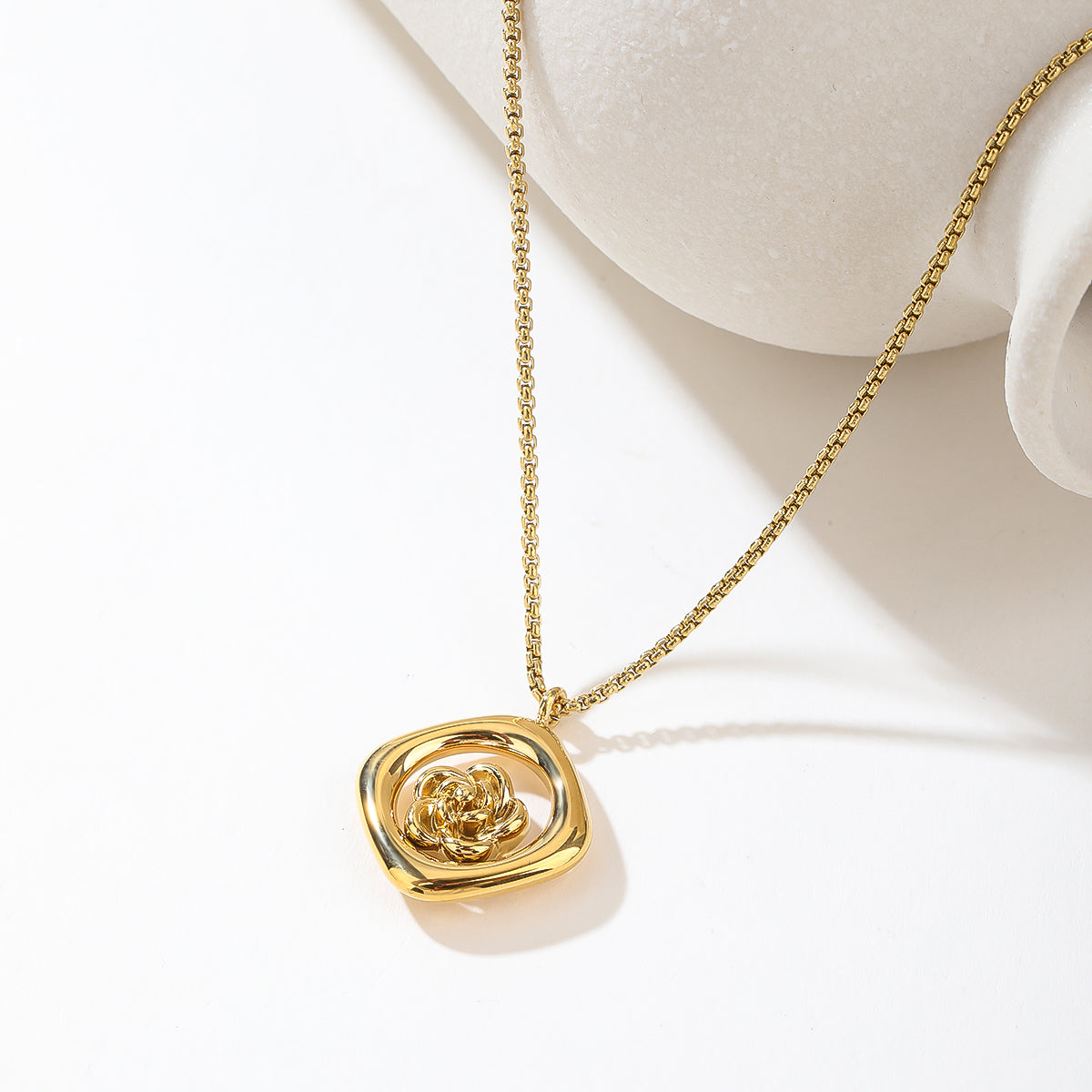 Gem Stone Gold Plated Silver Blue Sapphire and Diamond Pendant and Earrings Jewelry Set For Women