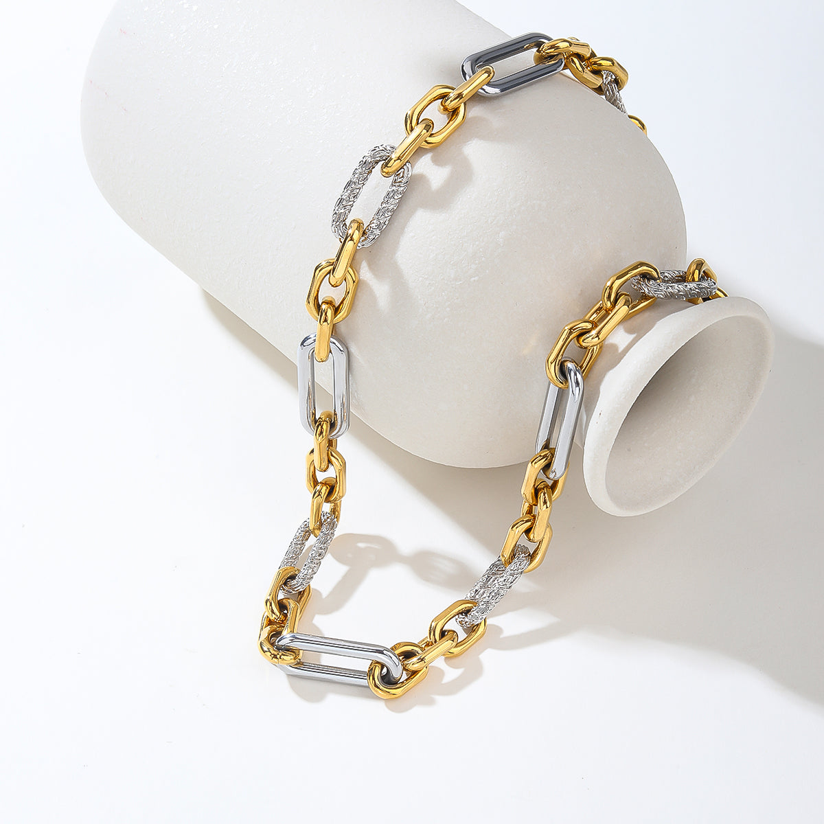 Stainless Steel Cuban Link Chain and Bracelet Set for Men, Chains 3.5mm/5mm/7mm Width, No Tarnish & Durable Men's Jewelry