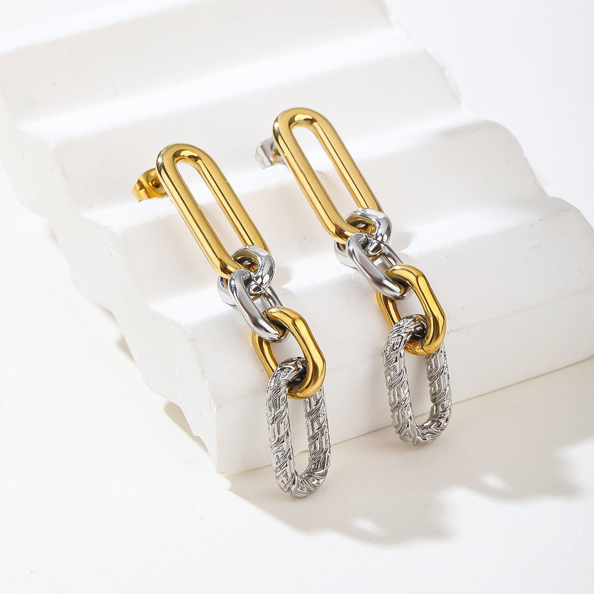 Stainless Steel Cuban Link Chain and Bracelet Set for Men, Chains 3.5mm/5mm/7mm Width, No Tarnish & Durable Men's Jewelry