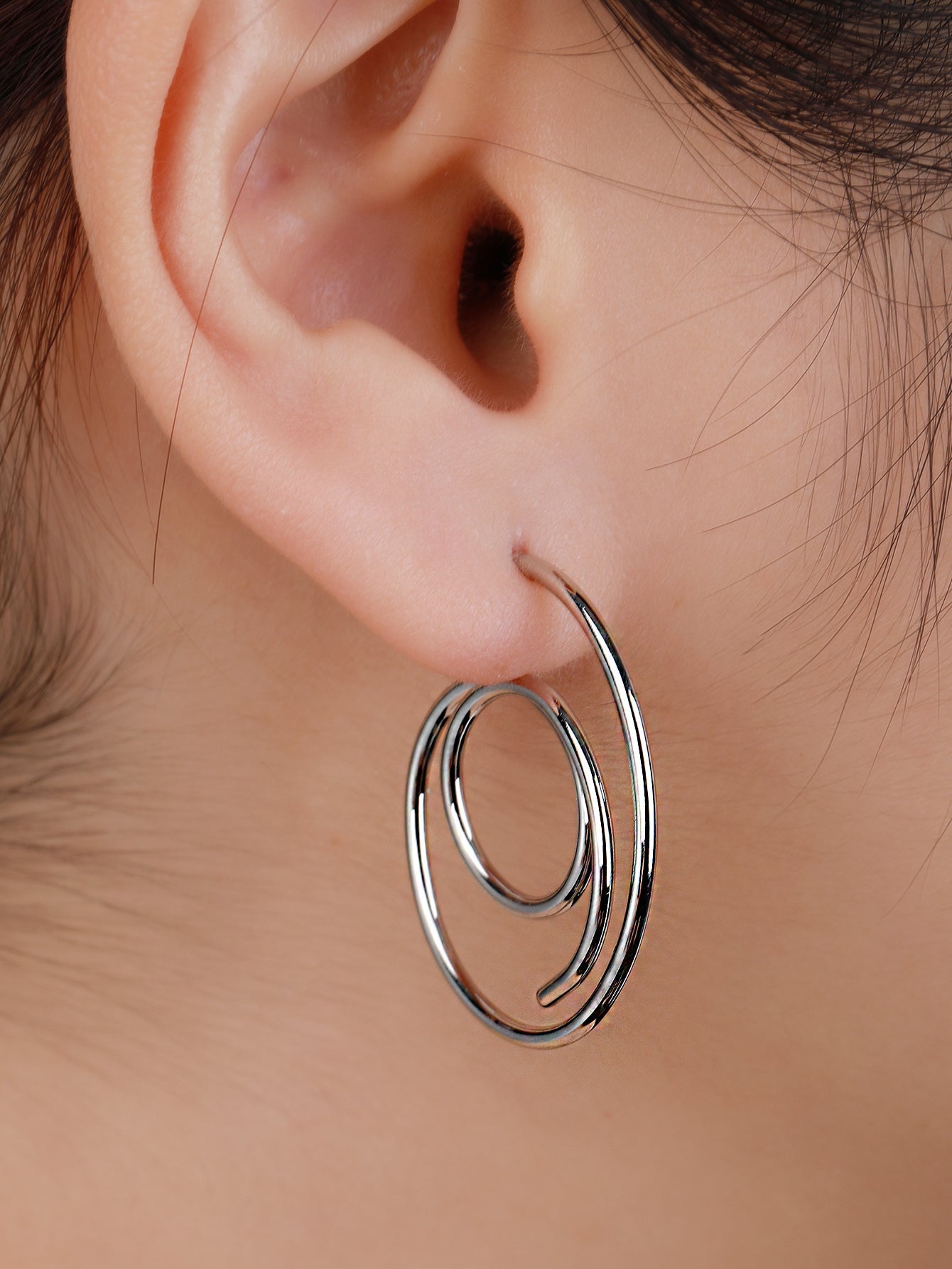 Spiral Hoops Earrings