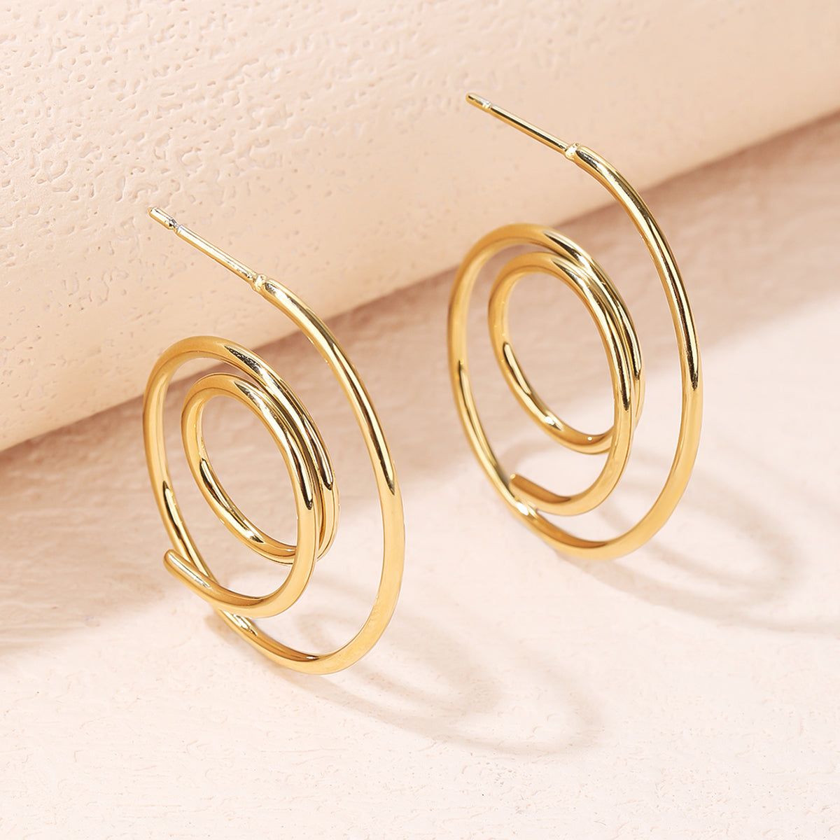 Spiral Hoops Earrings