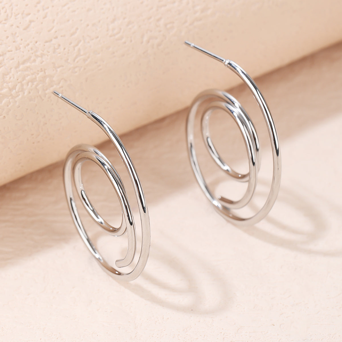 Spiral Hoops Earrings