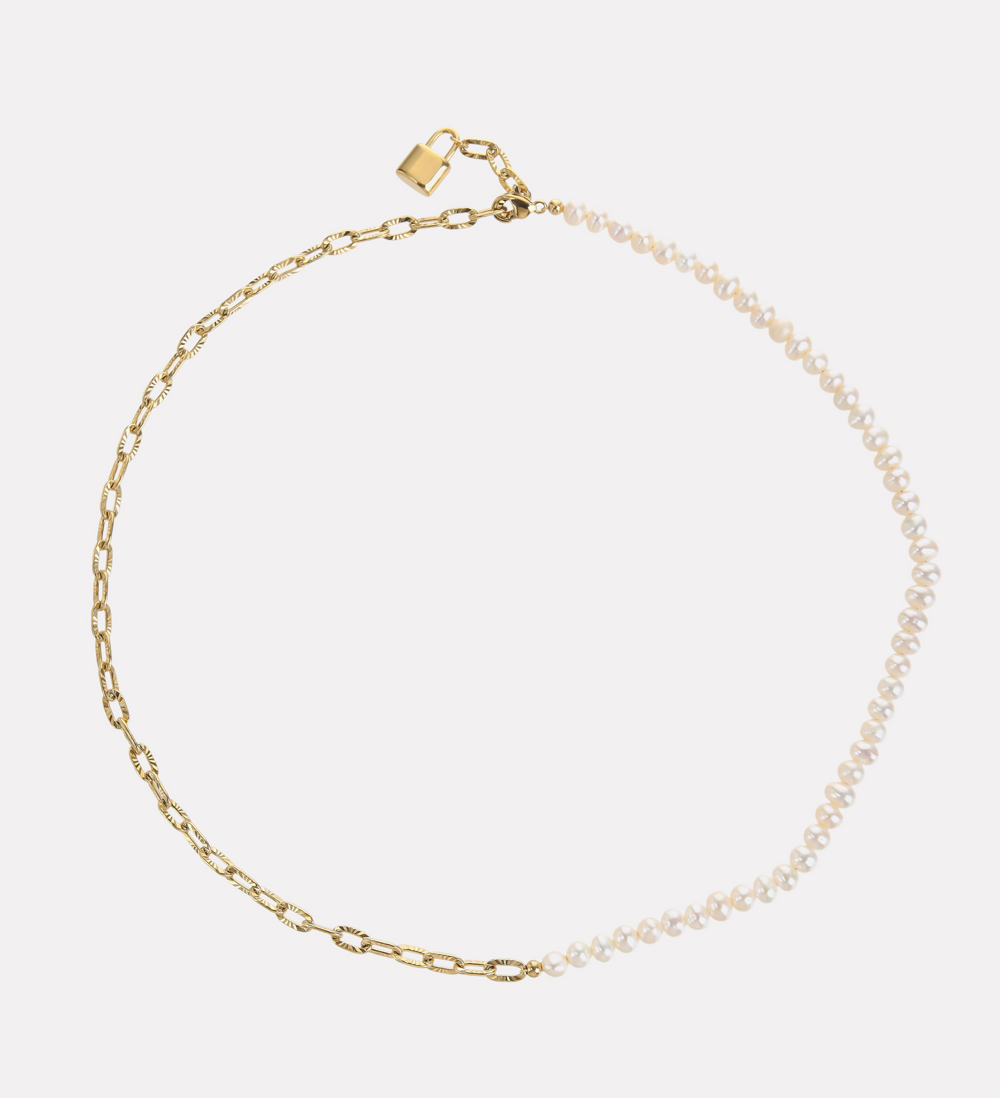 Pearl Necklace and Bracelet Set